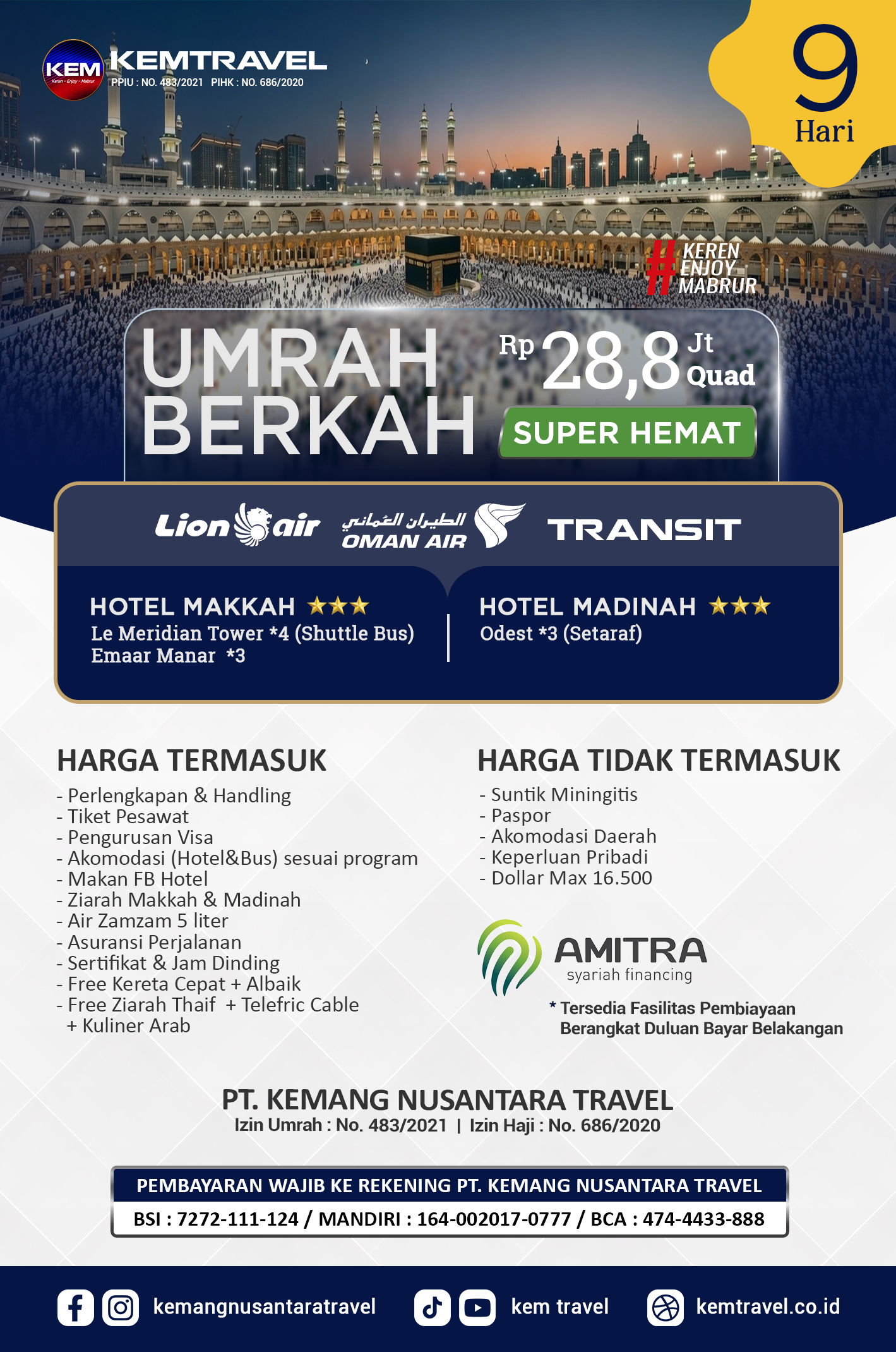 Paket Umrah Hemat 9 Hari