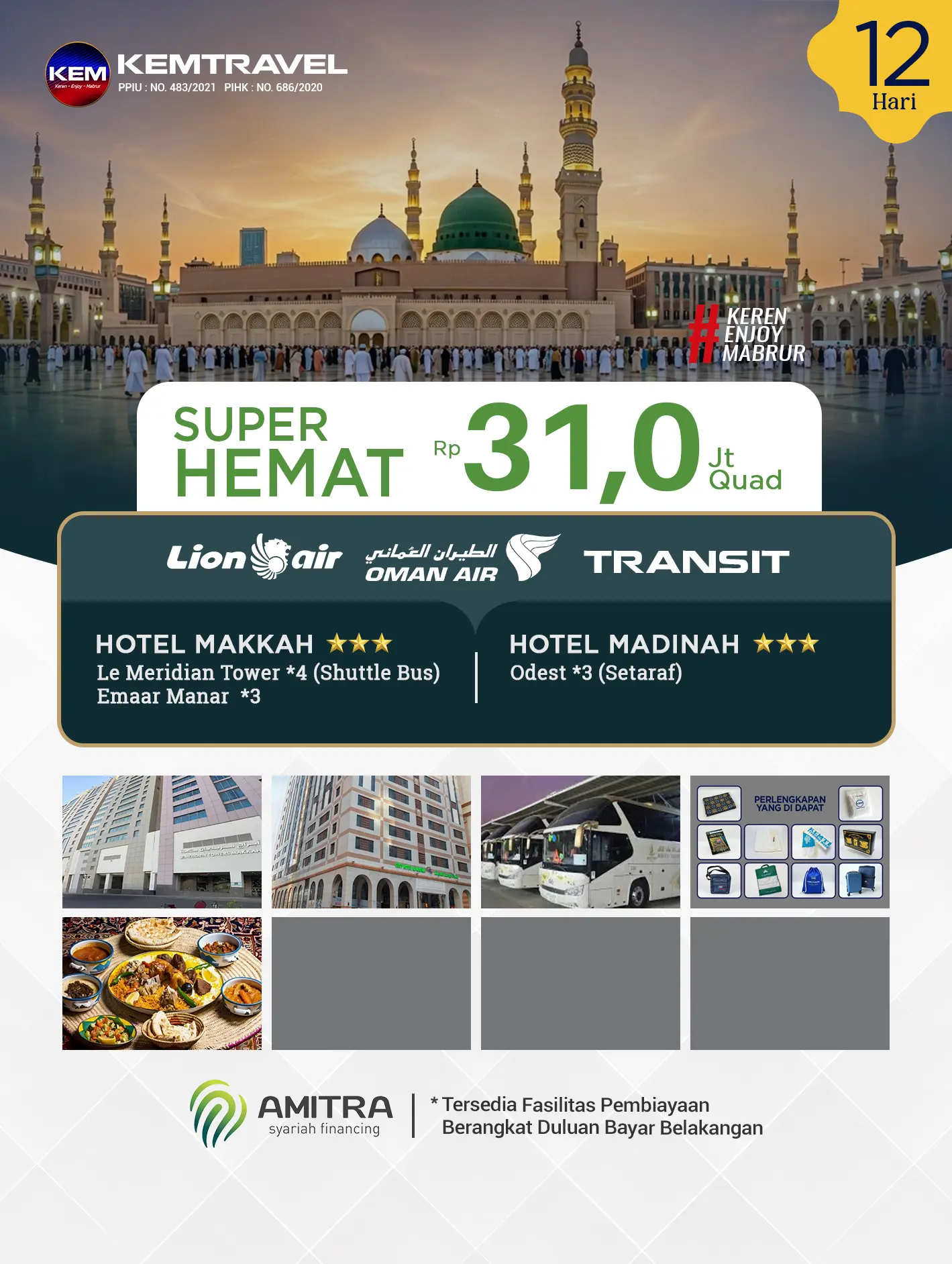 Paket Umrah Super Hemat 12 Hari