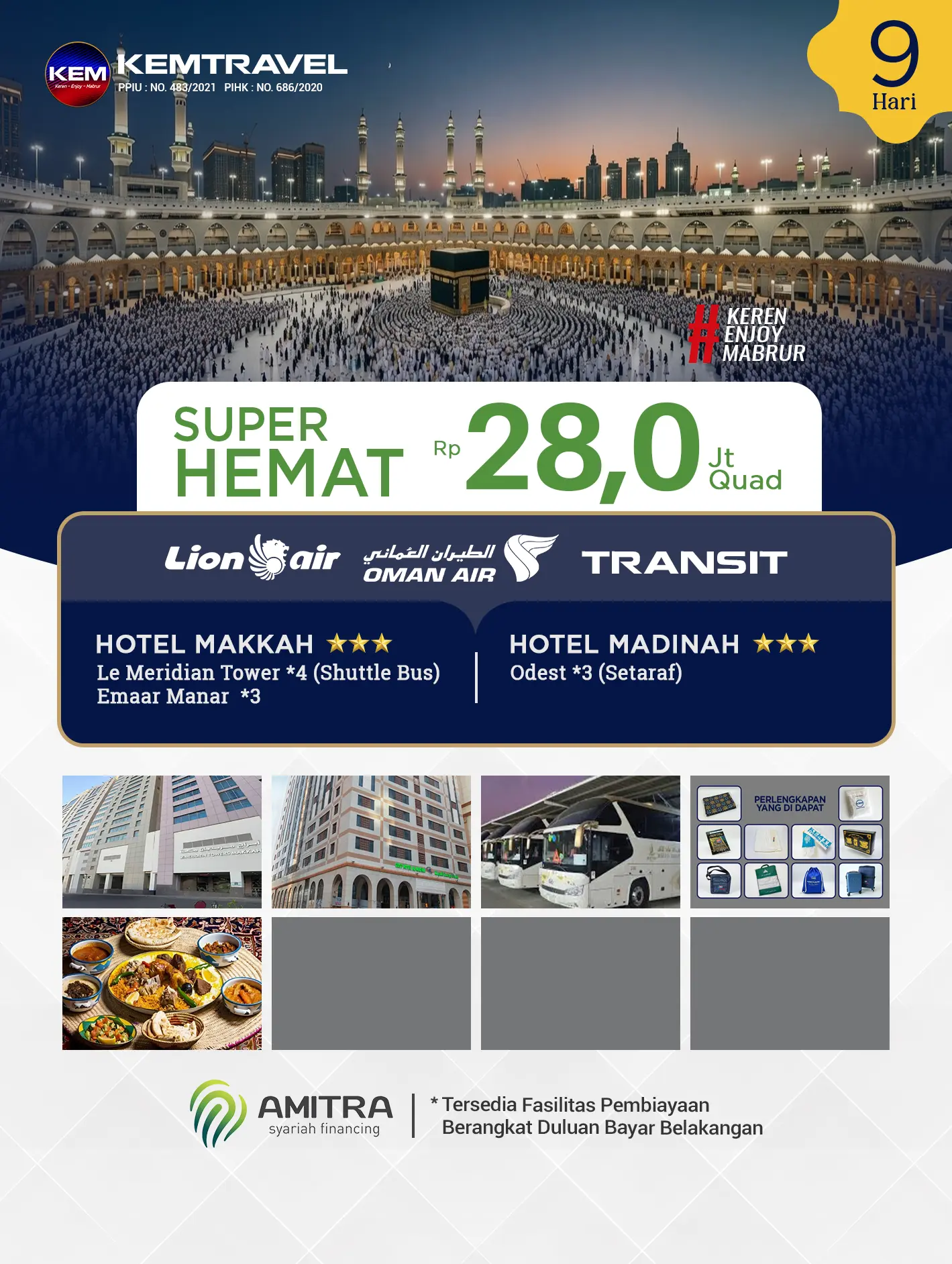 Paket Umrah Super Hemat 9 Hari