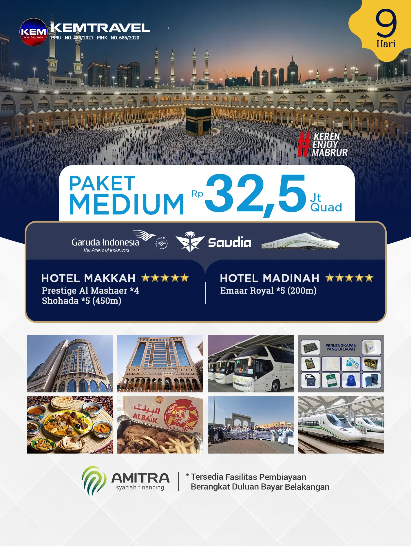 Paket Umrah Medium 9 Hari