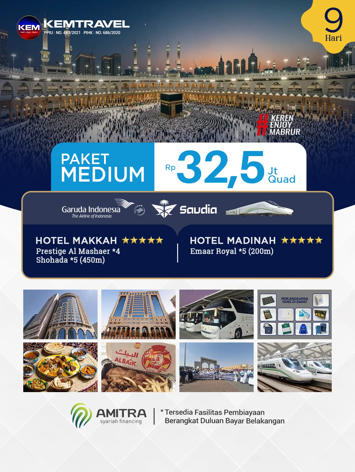 Paket Umrah Medium 9 Hari